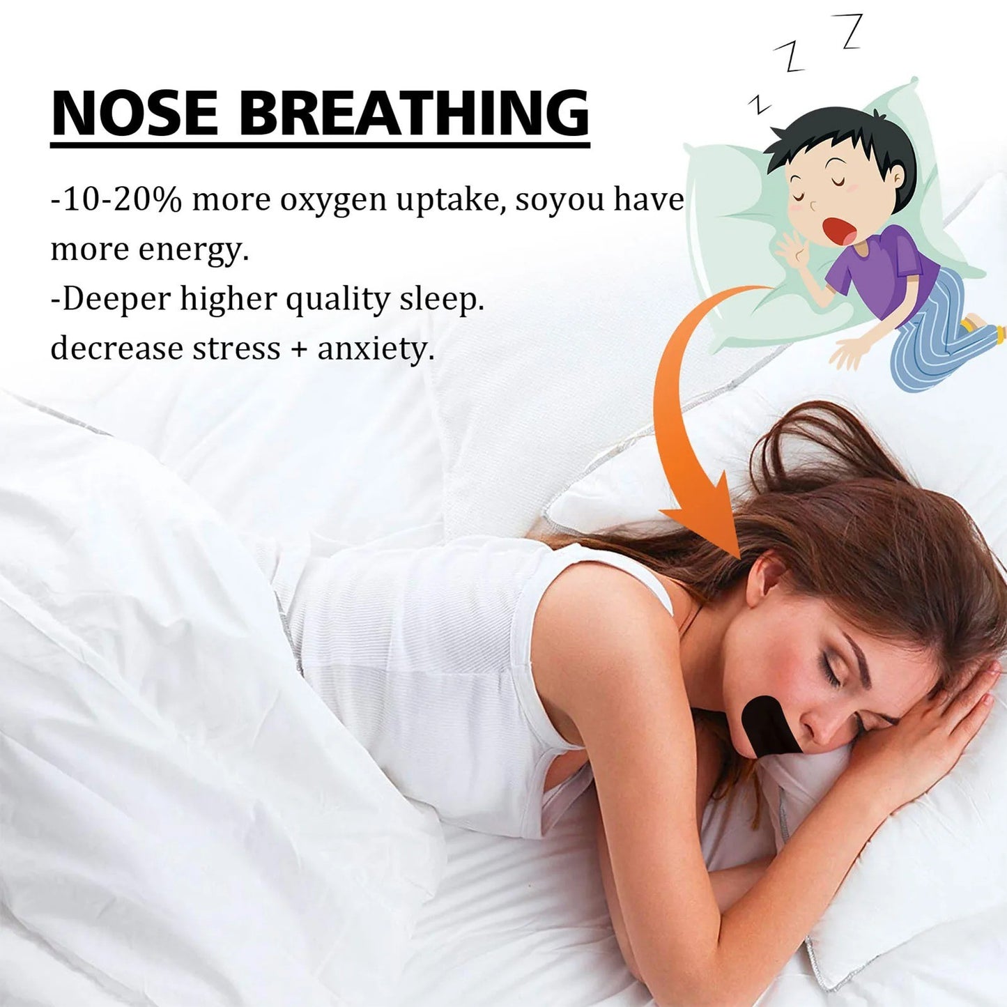 SilentSleep Mouth Tape – Stop Snoring & Breathe Better Overnight