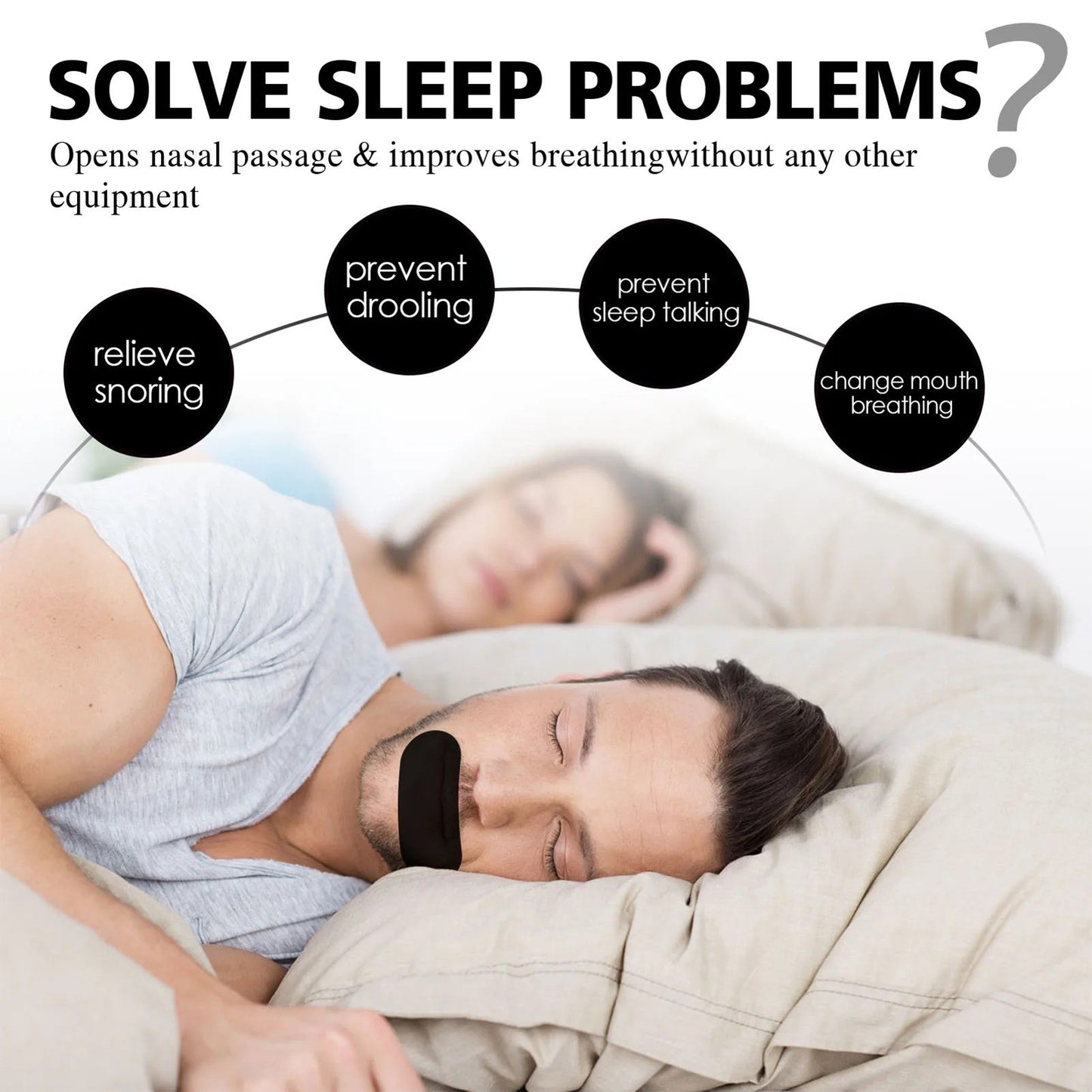 SilentSleep Mouth Tape – Stop Snoring & Breathe Better Overnight